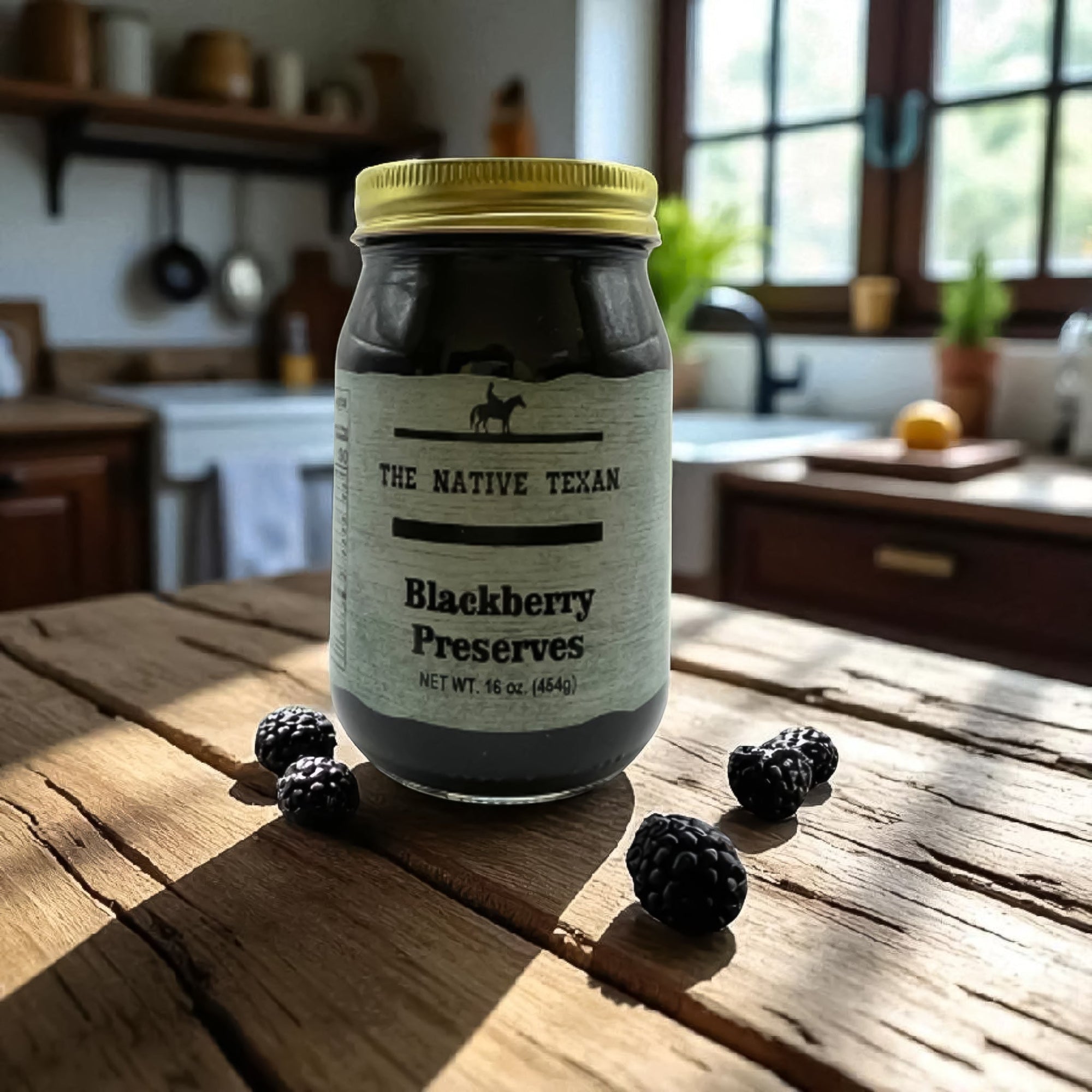 Blackberry Preserves 16 oz - The Native Texan