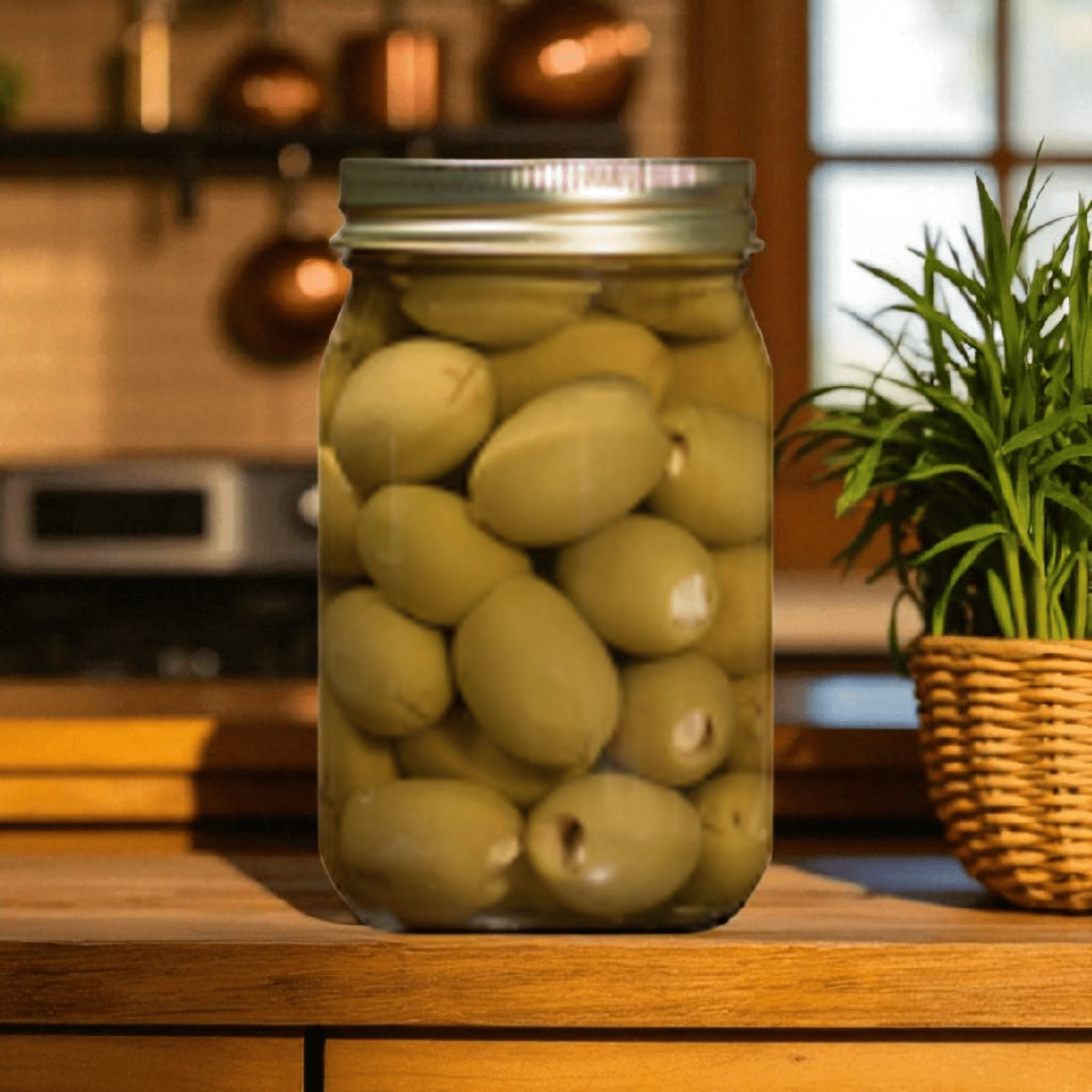 Garlic Stuffed Olives – Bold, Savory Snack, 16oz - The Native Texan