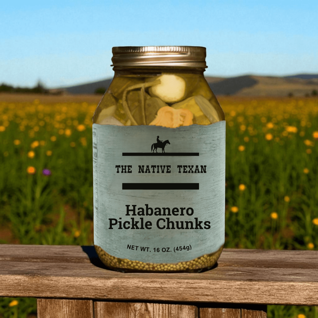 Habanero Pickle Chunks – Spicy Pickles with Real Habaneros, 32oz Jar - The Native Texan