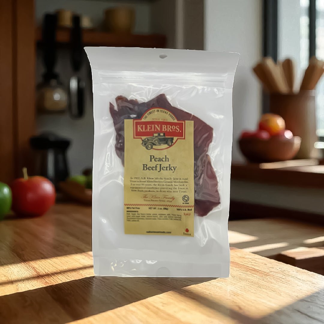 Peach Beef Jerky 2 oz - The Native Texan