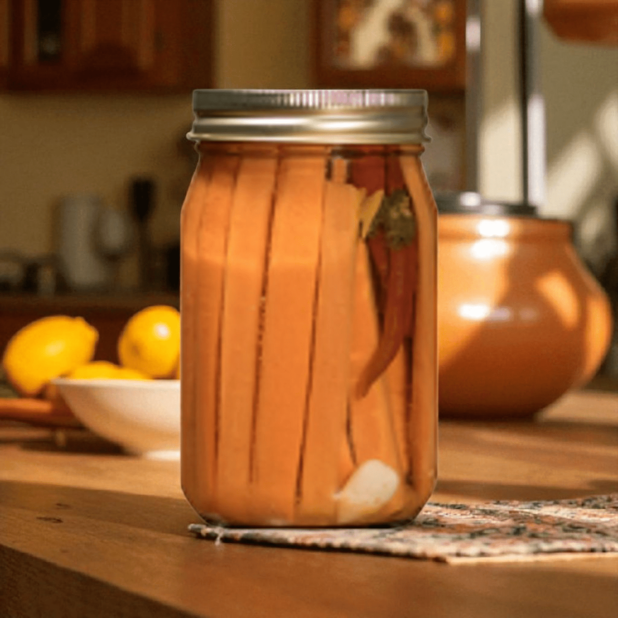 Pickled Carrot Sticks – Crunchy, Tangy Snack & Garnish, 16oz - The Native Texan