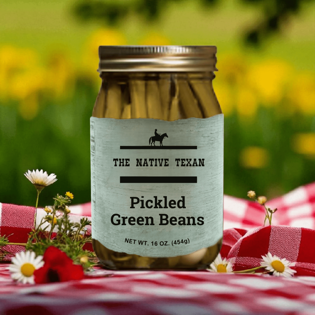Pickled Green Beans 16 oz - The Native Texan