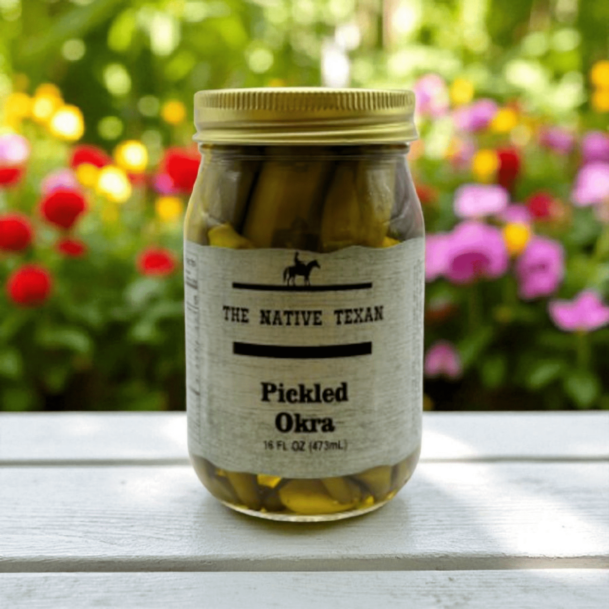 Pickled Okra – Southern Classic with a Kick, 16oz - The Native Texan