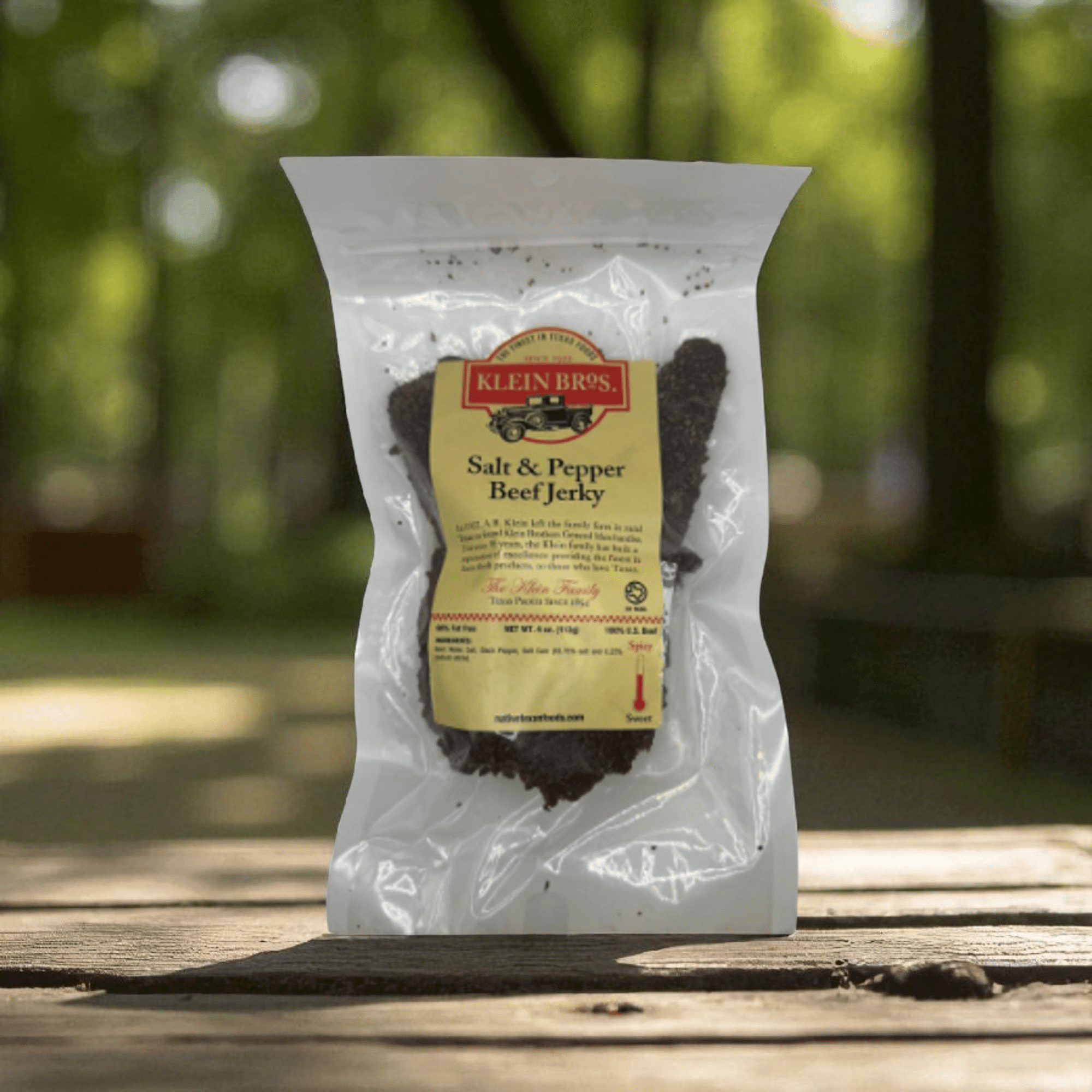 Salt & Pepper Beef Jerky 4 oz - The Native Texan