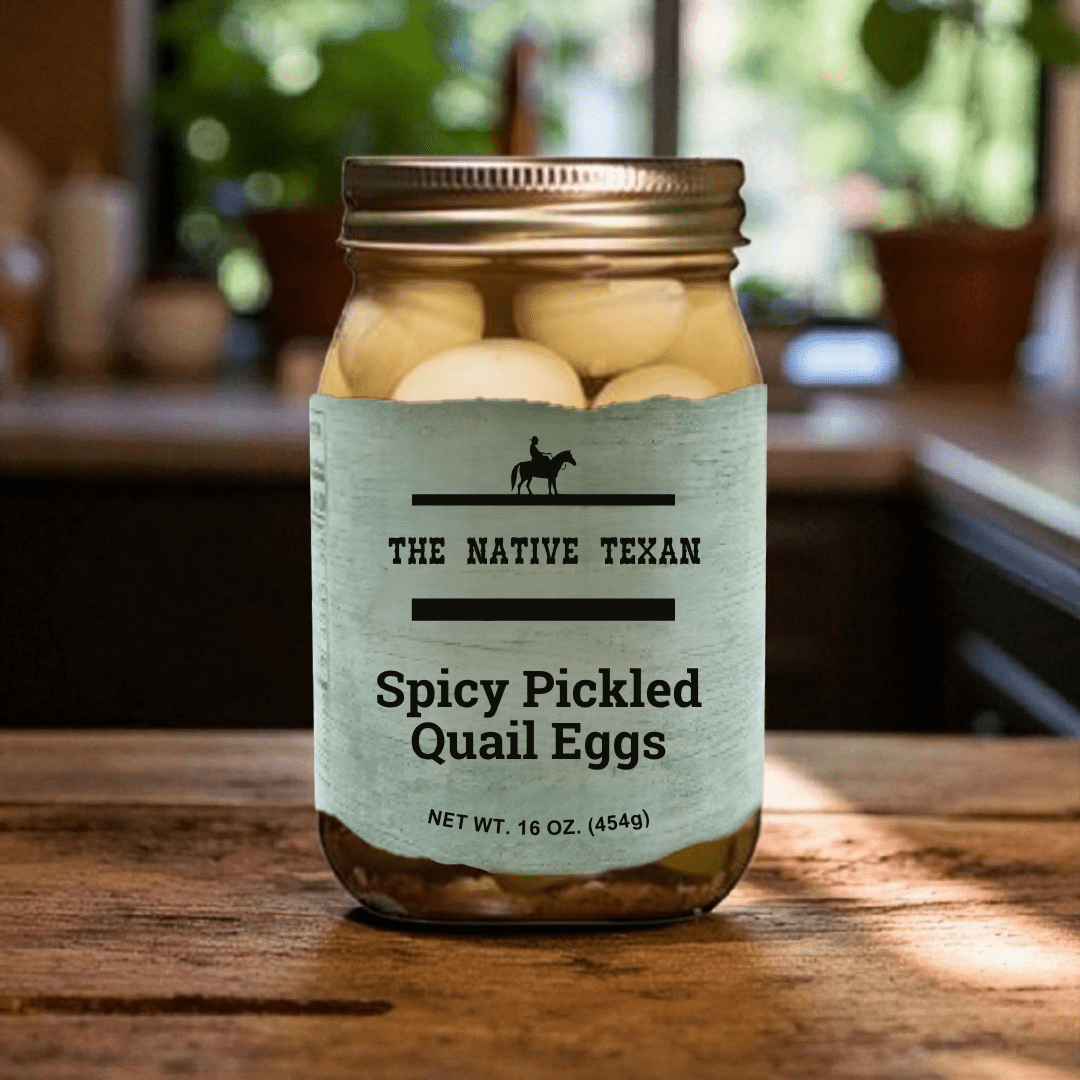 Spicy Pickled Quail Eggs – Jalapeño & Cayenne Kick, 16oz - The Native Texan