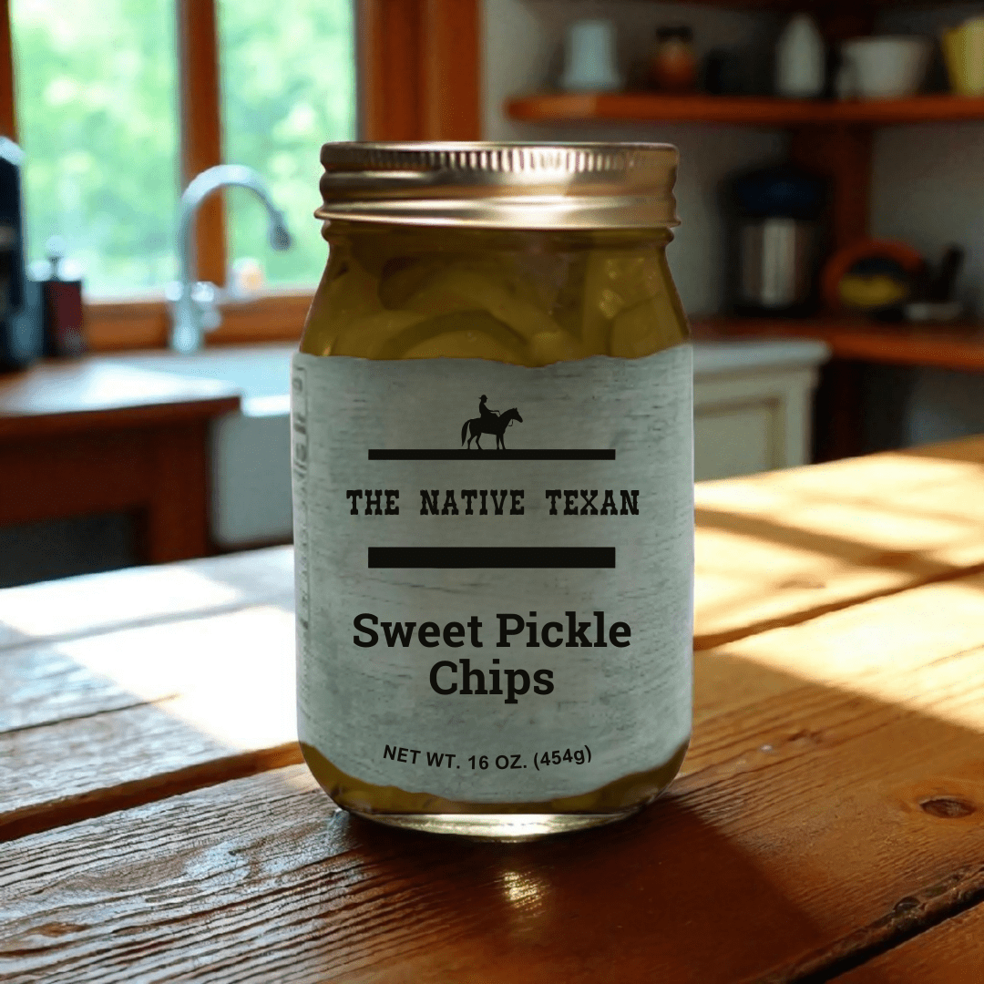 Sweet Pickle Chips 16 oz - The Native Texan