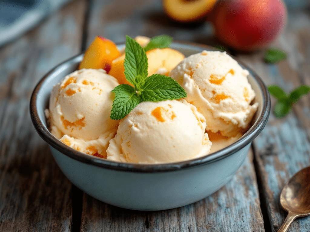 Klein Family Homemade Texas Peach Ice Cream - The Native Texan