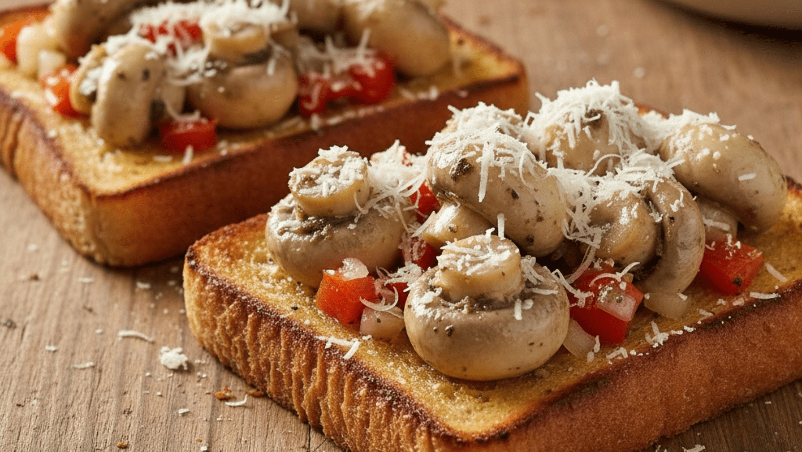 Texas Toast with Marinated Mushroom Medley - The Native Texan