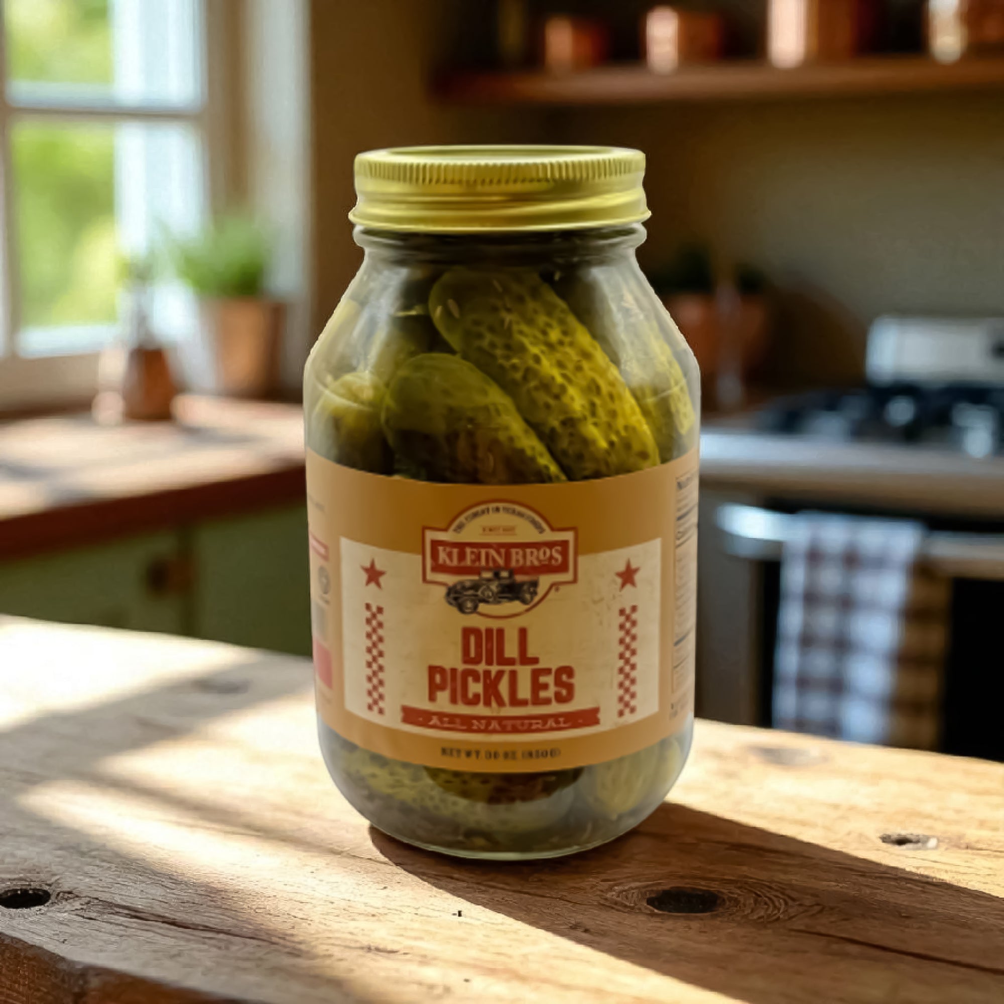 TNT Dill Pickles 30 oz jar with classic Texas flavor