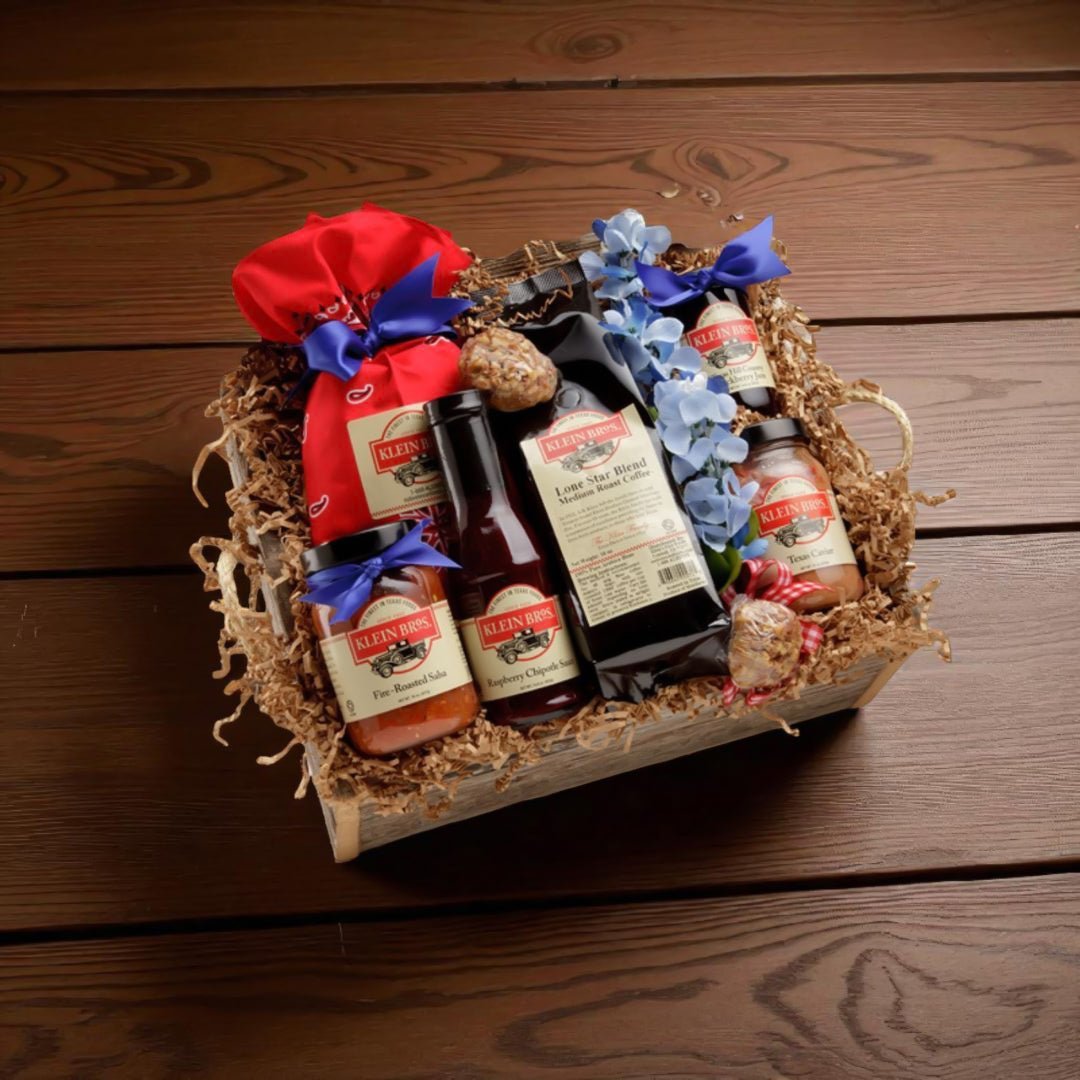 Bluebonnet Sampler Barnwood Gift Box With Lid - The Native Texan