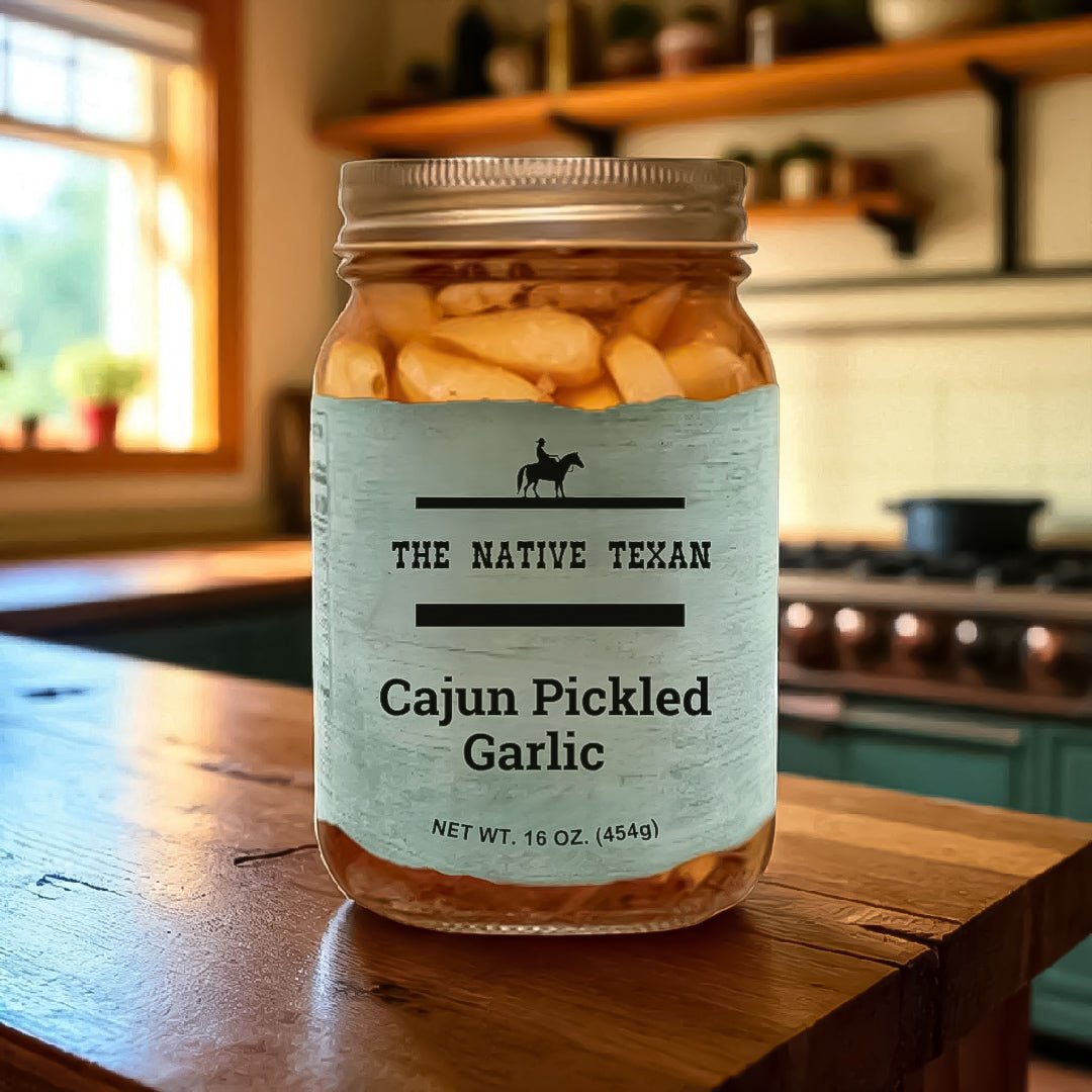 Cajun Pickled Garlic 16 oz - The Native Texan
