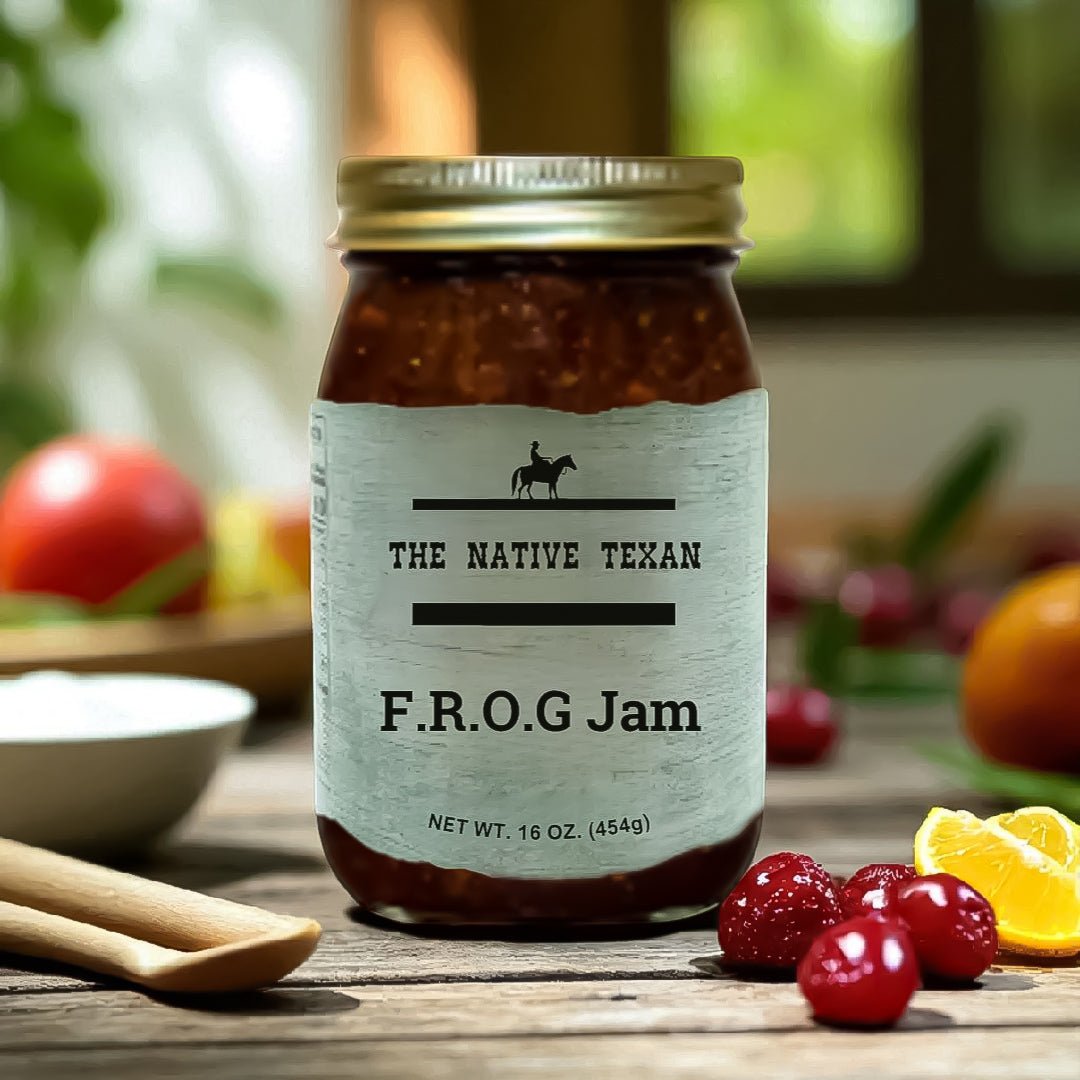 F.R.O.G. Jam – Fig, Raspberry, Orange & Ginger 16 oz - The Native Texan