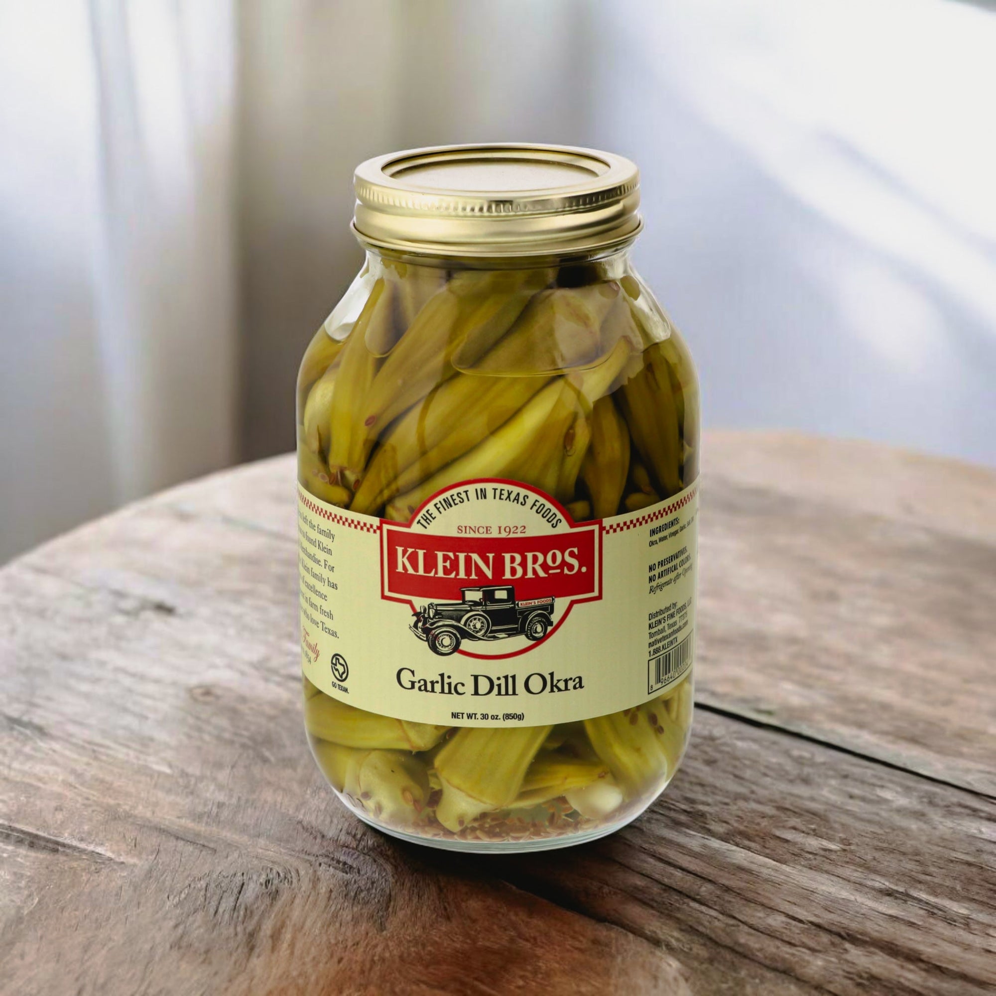 Garlic Dill Okra 30 oz - The Native Texan