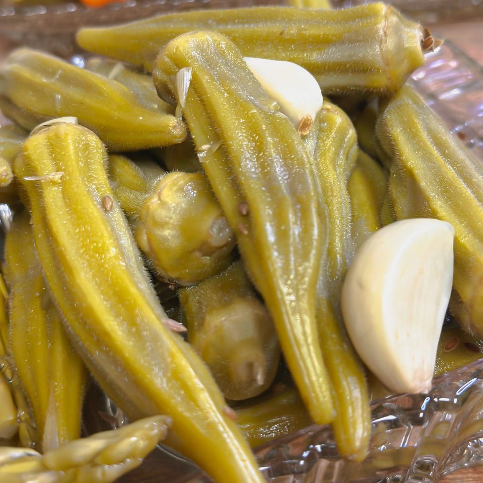 Garlic Dill Okra 30 oz - The Native Texan