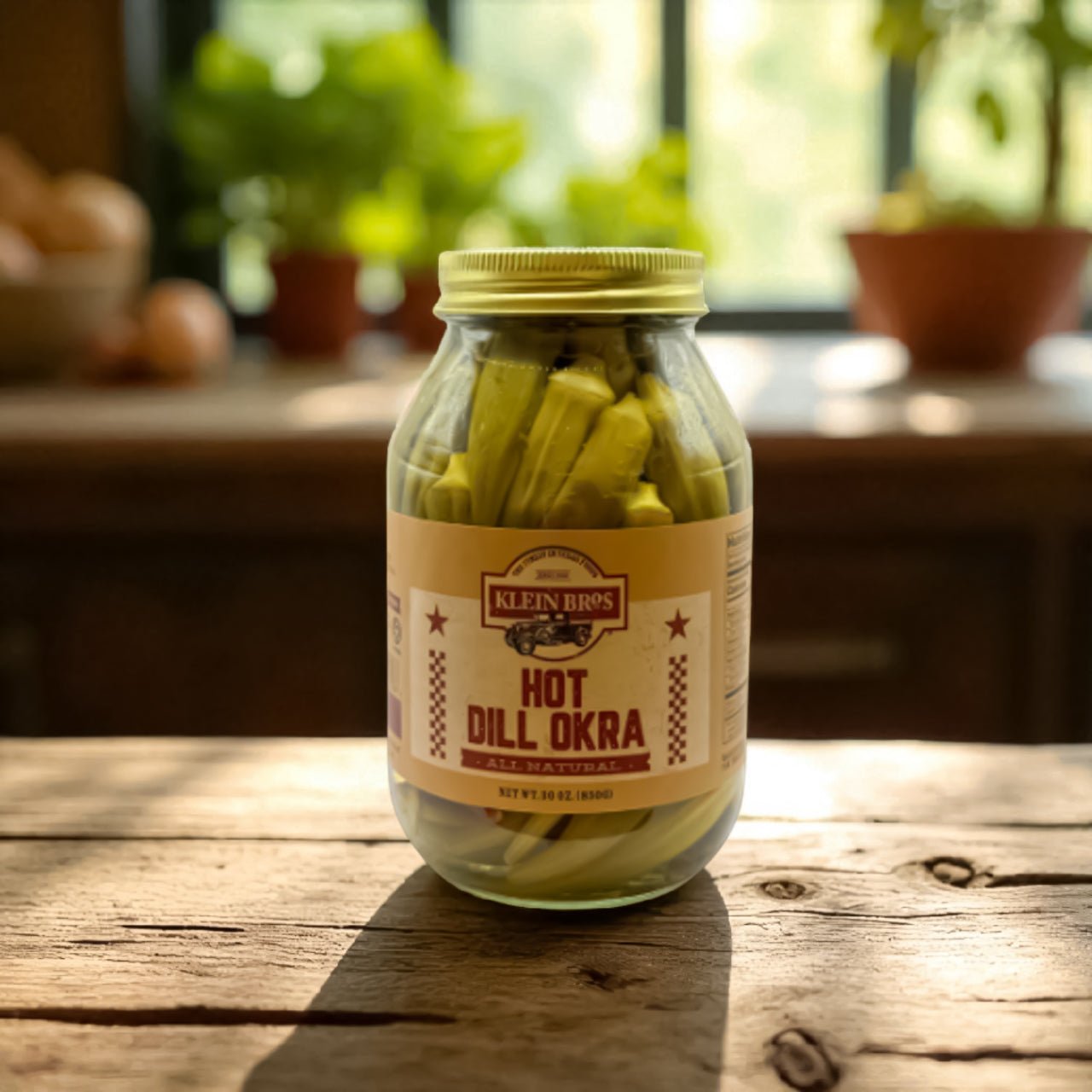 Hot Dill Okra 30 oz - The Native Texan