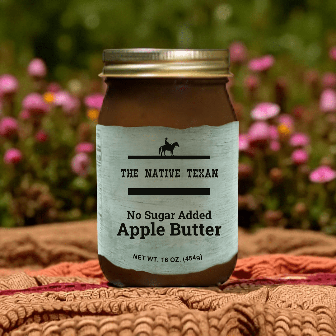 Juice Sweetened Apple Butter 16 oz (No Sugar Added) - The Native Texan