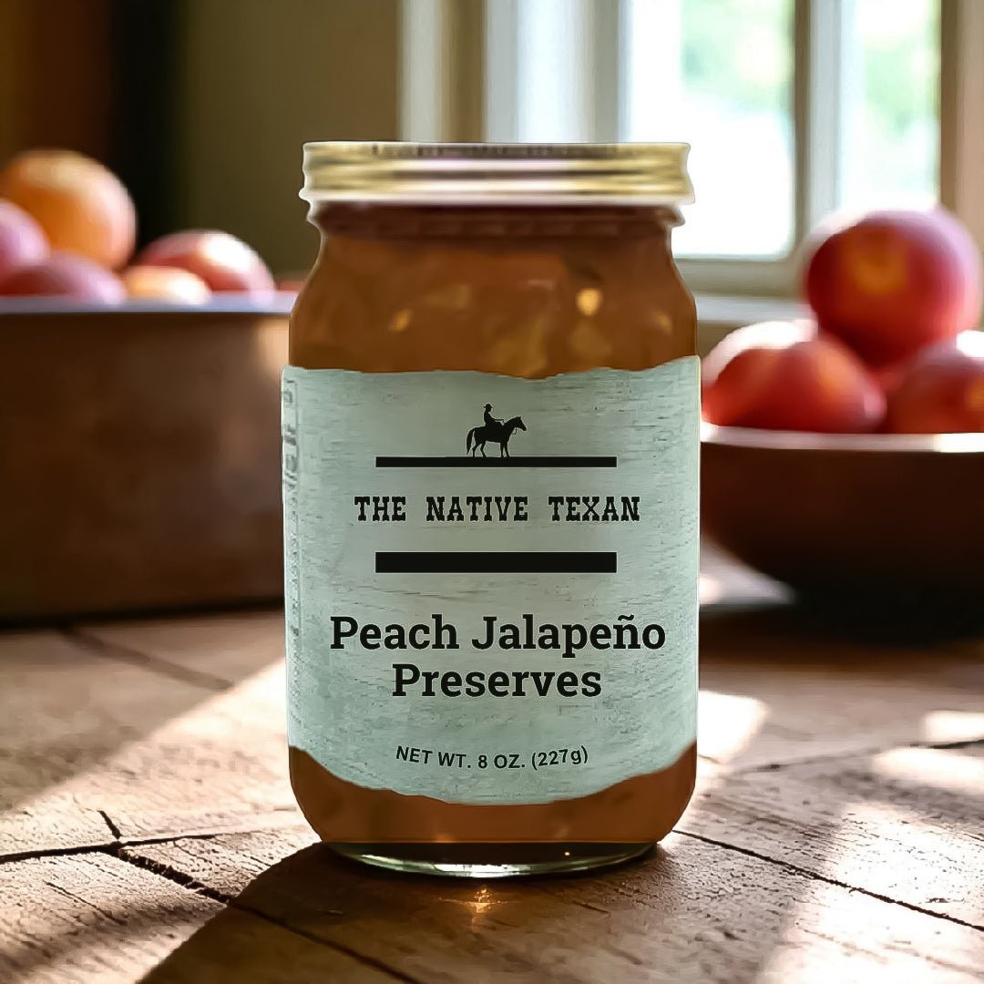 Peach Jalapeño Preserves 8 oz - The Native Texan