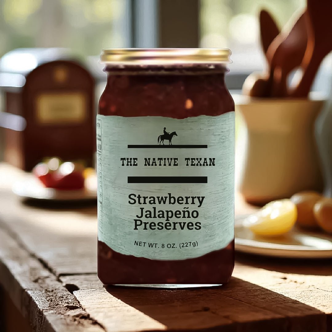 Strawberry Jalapeño Preserves 8 oz - The Native Texan
